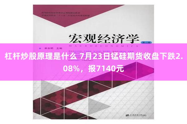 杠杆炒股原理是什么 7月23日锰硅期货收盘下跌2.08%，报7140元